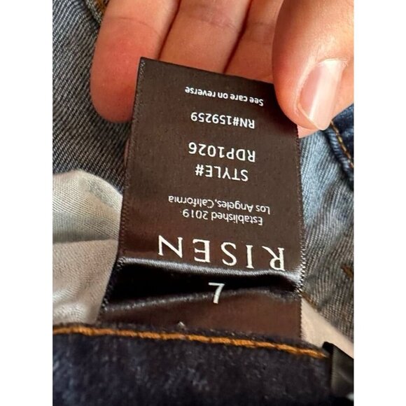 Risen Women’s Denim High Waist Vintage Mom Fit Jeans Size medium - Picture 7 of 12